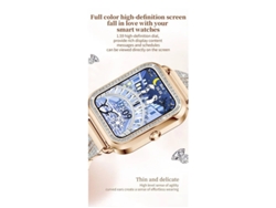 Reloj inteligente Yizhood 1.59 con batería de 25 horas de duración, IP67 resistente al agua, color plateado