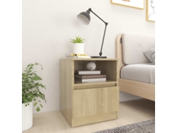 Mesitas de Noche LOVELY HOME Mesinha 2 Pcs 40X40X50 Cm Contraplacado Carv. Sonoma