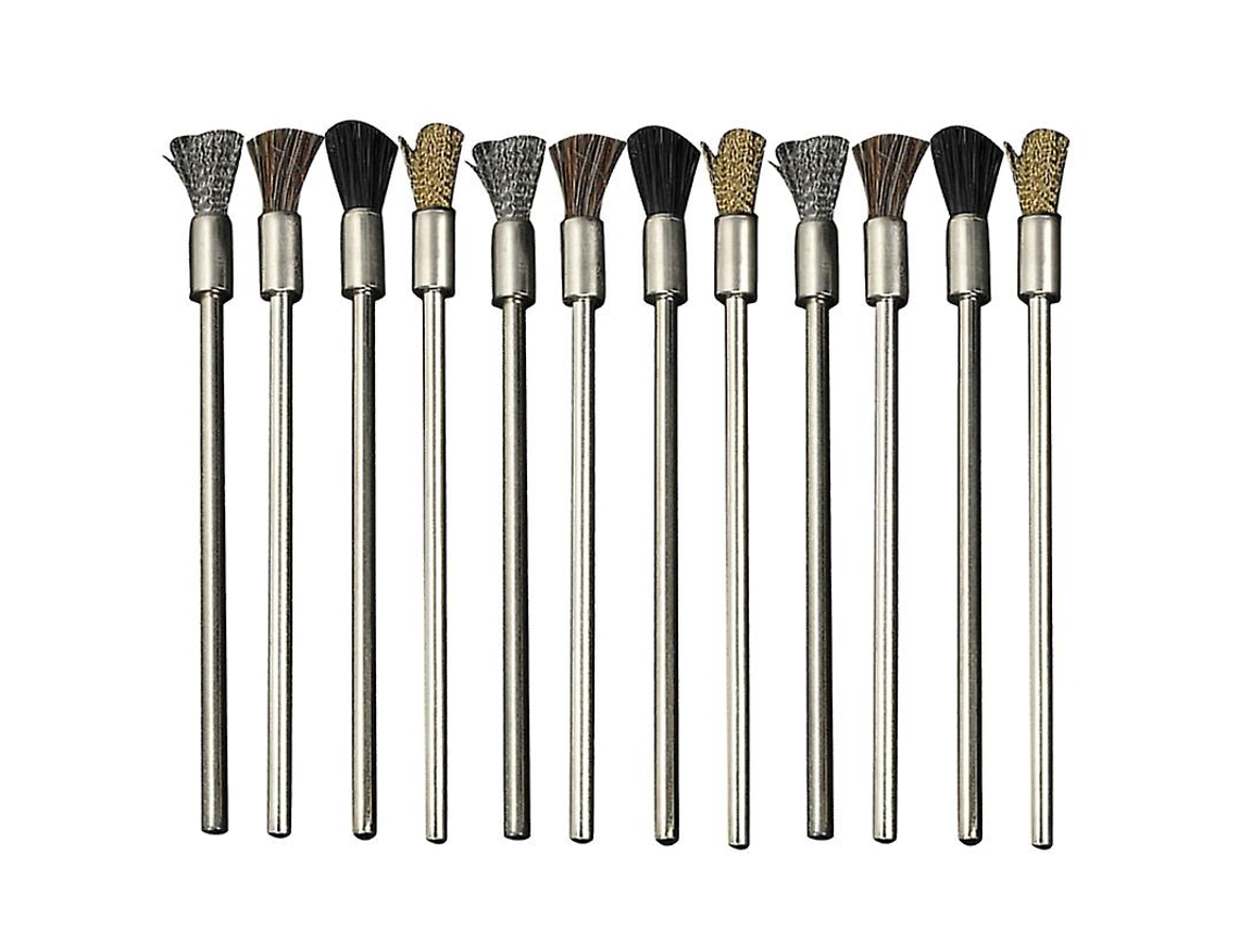 12 Cepillos De Acero Inoxidable.
