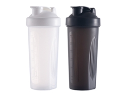 Botellas mezcladoras de proteínas, 20 oz, paquete de 2 con bola mezcladora y vaso mezclador