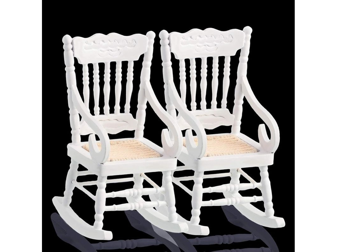 Mecedora De Madera Para Casa De Muñecas, Escala 1:12, Miniatura Navideña, Madera De Abedul.