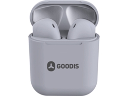Auriculares Bluetooth True Wireless GOODIS (In Ear - Micrófono - Gris)