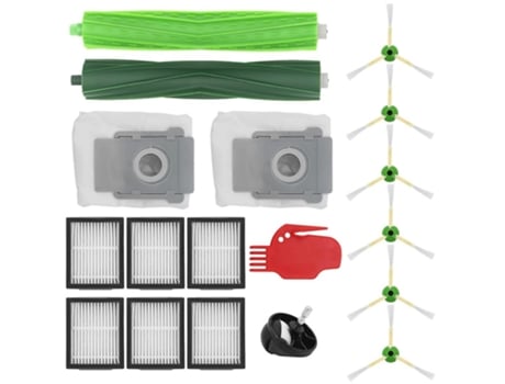Escova de rolo escovas laterais filtros hepa para irobot roomba i7 i7+ i3 e5