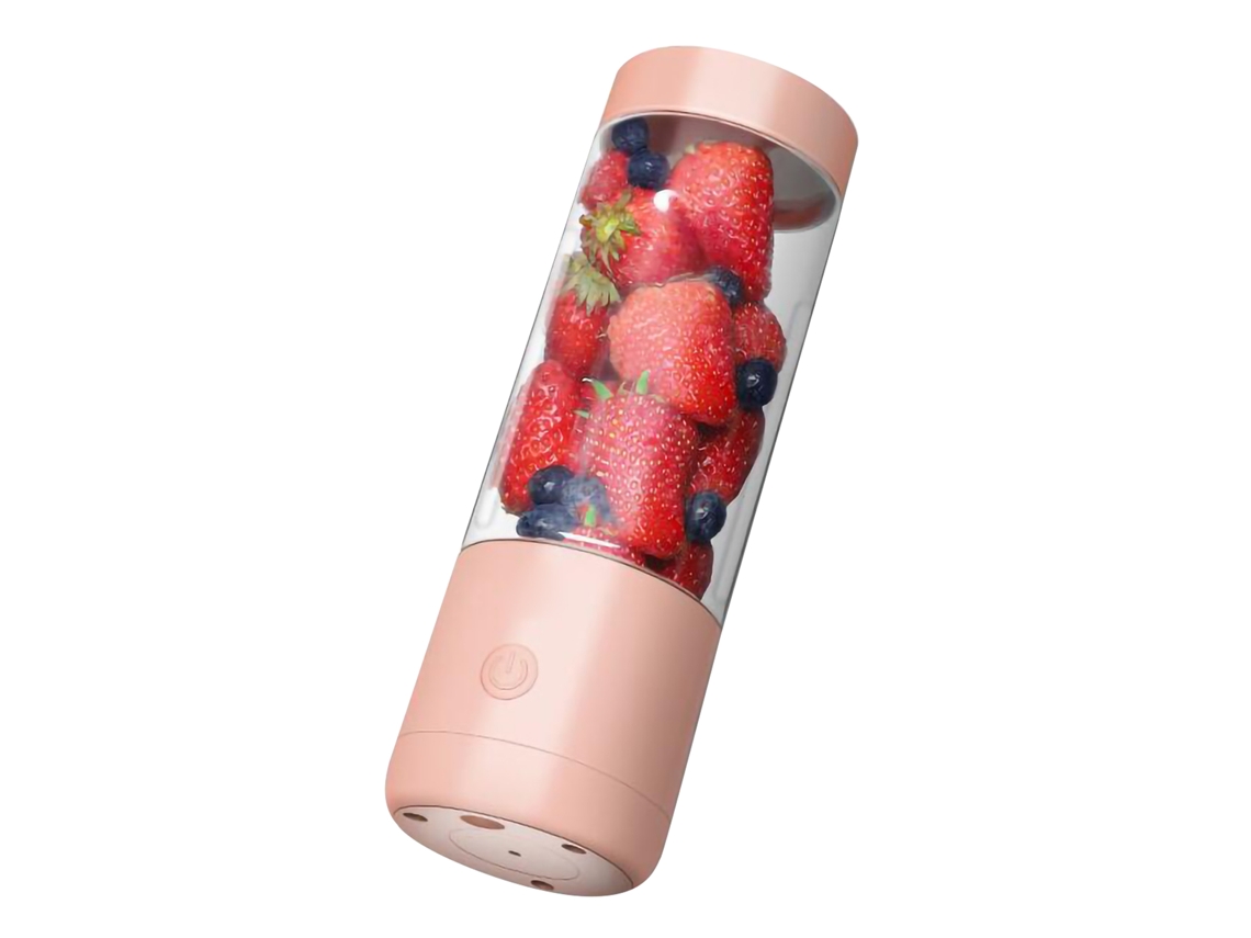 Licuadora Portátil Usb De 400 Ml, Sabor Pomelo Rosa, Doble Cuchilla, Libre De Bpa, 40 W, Mezclador De Jugo Eléctrico.