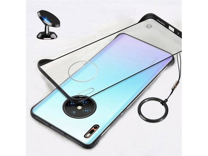 Funda + Soporte Huawei Mate 30 Pro 5G Invisible Bumper (Transparente)