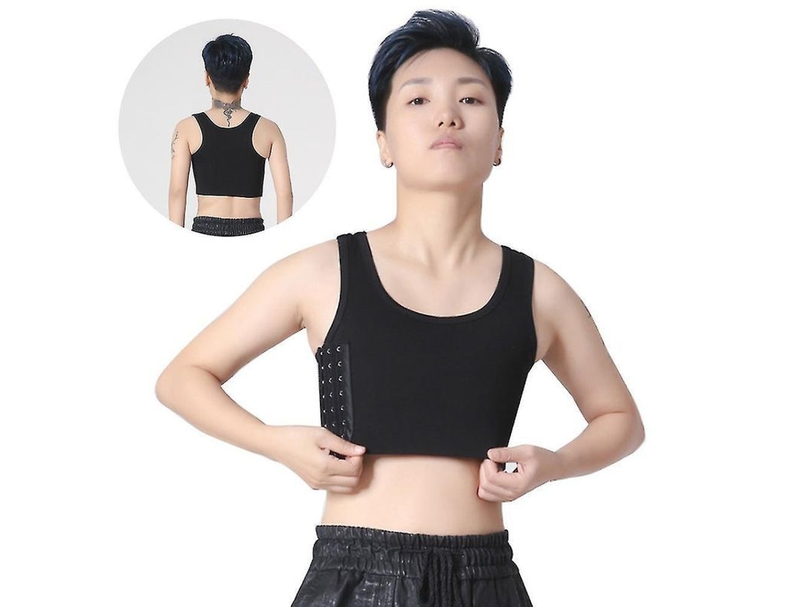 Corset De Busto Transpirable Para Tomboy Lesbian Top Deportivo Talla Cmzxl Xl