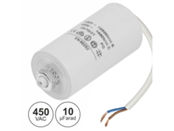 Condensador De Arranque 10uf 450v Con Cables
