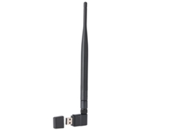 Tarjeta De Red Inalámbrica Usb 150m Para Desktop Y Notebook Con Antena De Alto Ganancia Luz Dourada