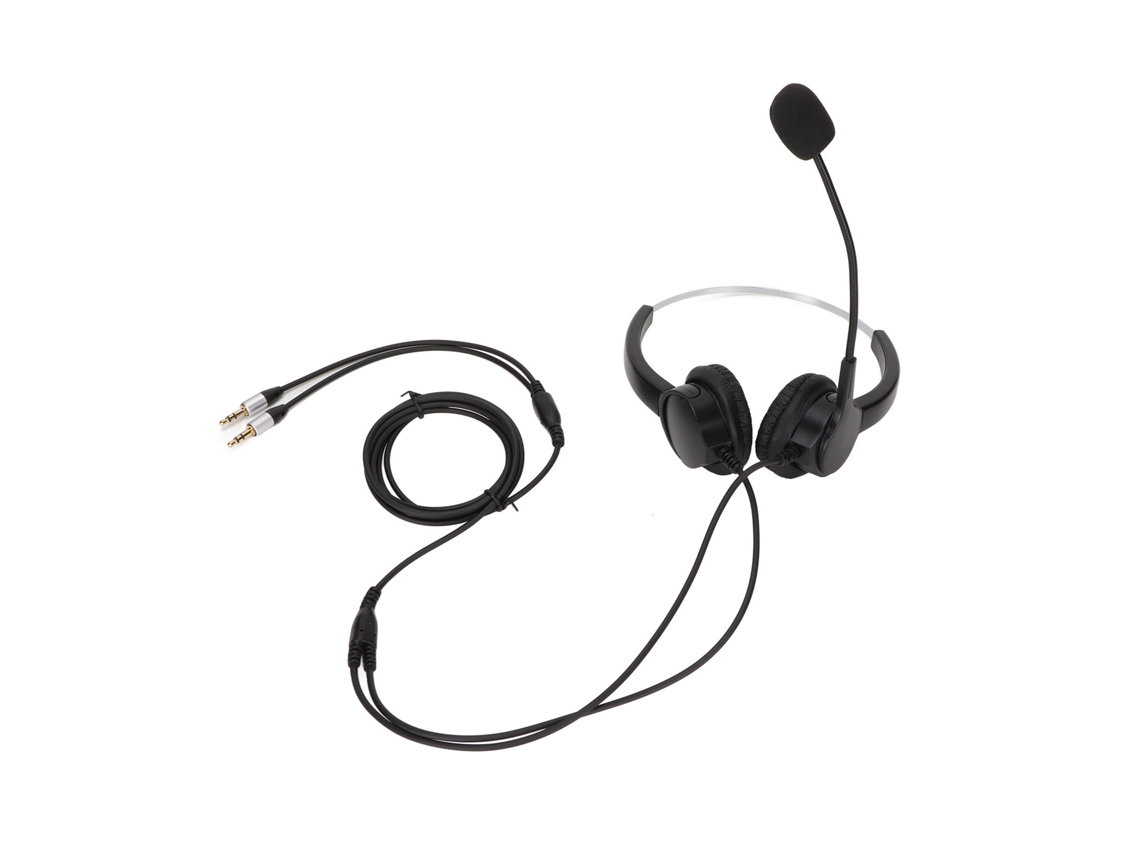 Auriculares Para Centro De Llamadas Con Micrófono Con Cancelación De Ruido Y Conector De 3,5 Mm Para Ordenador Y Teléfono.