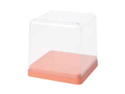 Caja Transparente Apilable A Prueba De Polvo Para Exhibición Y Almacenamiento De Figuras - Naranja