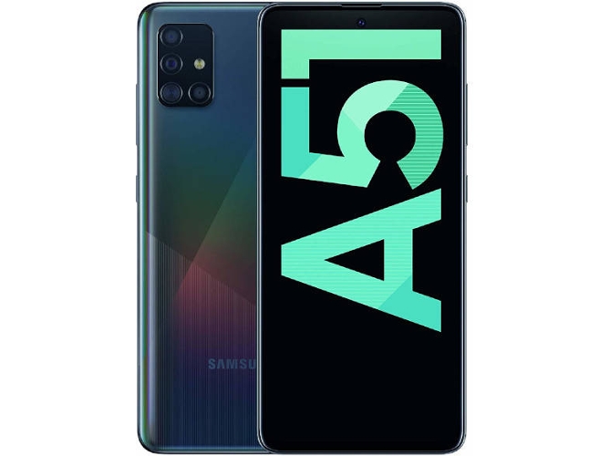 Smartphone SAMSUNG A51 (6.5'' - 4 GB - 128 GB - Negro)