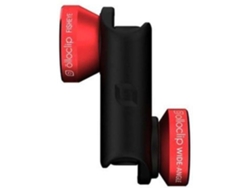 Objetivo OLLLOCLIP OC0000212EU (Iphone 6, 6 S, 6 Plus e 6 S Plus - Fisheye - Preto e Vermelho)