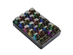 Teclado numérico transparente de 21 teclas para juegos Everley891