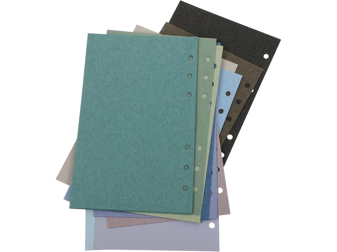 Recambio De Papel Suelto A6 De 108 X 171 Mm, 120 G, Perforado Para Recambio De Papel De Carpeta.