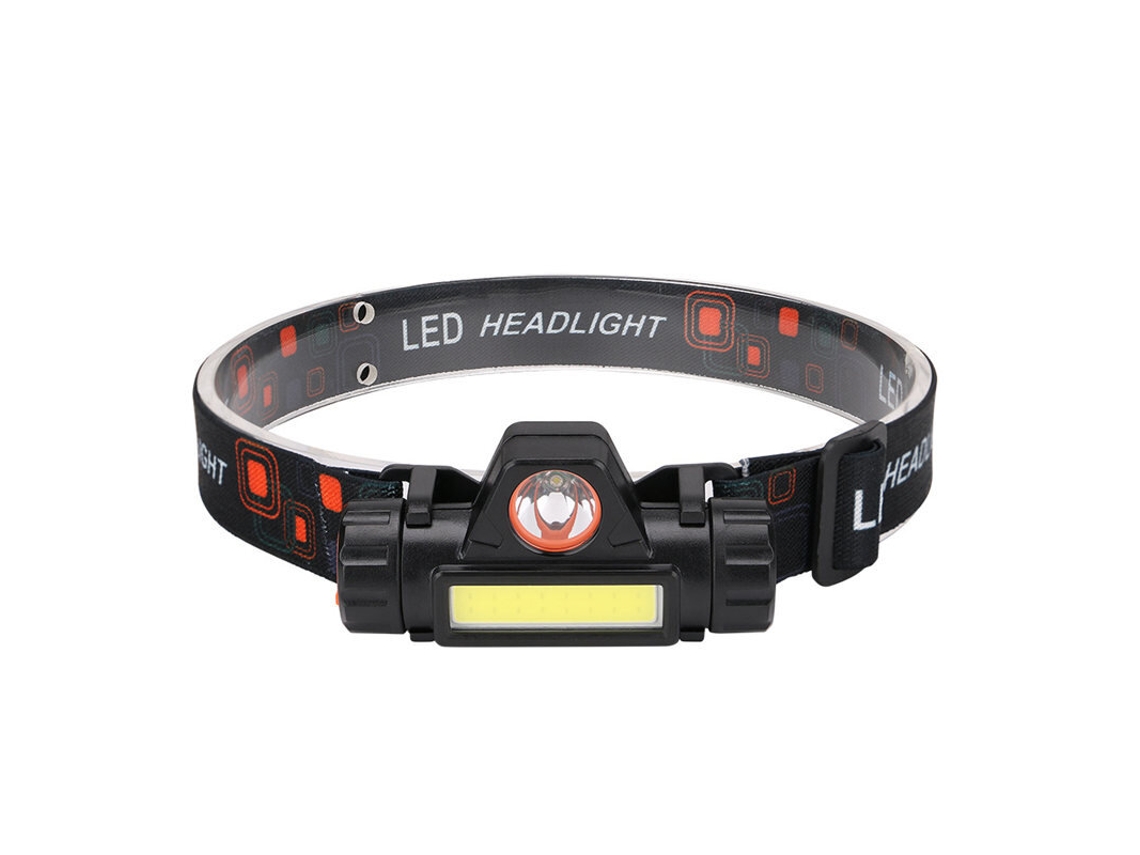 H05blinterna Frontal Led Impermeable Luz De Trabajo Cob Manos Libres Con Imán Puerto Usb Batería Integrada Ideal Para Pesca Y Camping