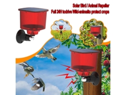 Repelente solar amarillo para mascotas, sensor de movimiento infrarrojo, luz de alarma, impermeable, antirrobo, antiluz