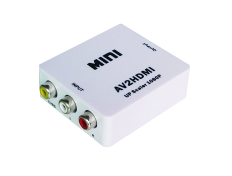 Mini convertidor de AV a HDMI de vídeo con escalador a 1080P YATEK YK-102
