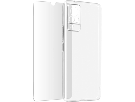 Kit Funda + Protector de Pantalla Vivo V21 AVIZAR Flexible (Transparente)