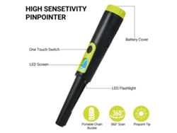 Detector De Metales Pinpointer Ip68 Resistente Al Agua, Detección De 360° Con Pantalla Lcd, 3 Modos Para La Búsqueda De Tesoros, Para Adultos Y Niños.