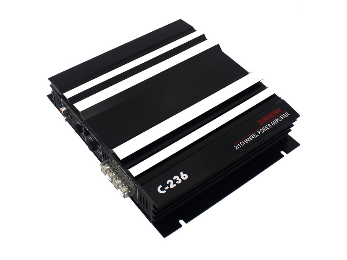 Amplificador de audio para coche de 2 canales, estéreo de alta potencia de 3800 W