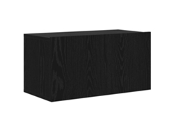 Mueble para TV | Mueble para TV | Mueble para TV de pared negro 60 x 30 x 30 cm
