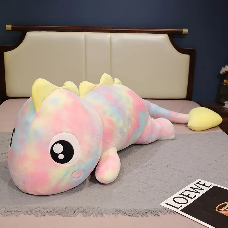 (rosa 80cm) Lindo Juguete De Peluche Gigante De Dinosaurio, Almohada/cojín De Cama Súper Suave