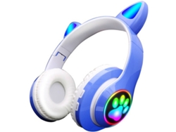 Auriculares Bluetooth KLACK AURVZV23MAZUL (Over Ear - Micrófono - Noise Canceling - Azul)