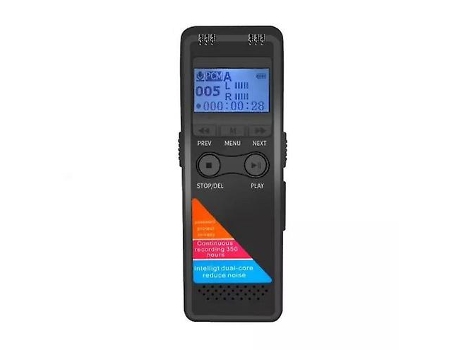 Mini Grabadora De Voz Digital Grabación Pcm Con Micrófono Dual Reducción De Ruido Hifi Mp3-32Gbnegro BISBISOUS