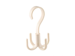 Gancho Giratorio De Plástico Para Bolsos Y Ropa, Colgador Blanco