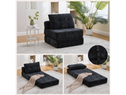 Sofá cama plegable, colchón de suelo portátil con cojines