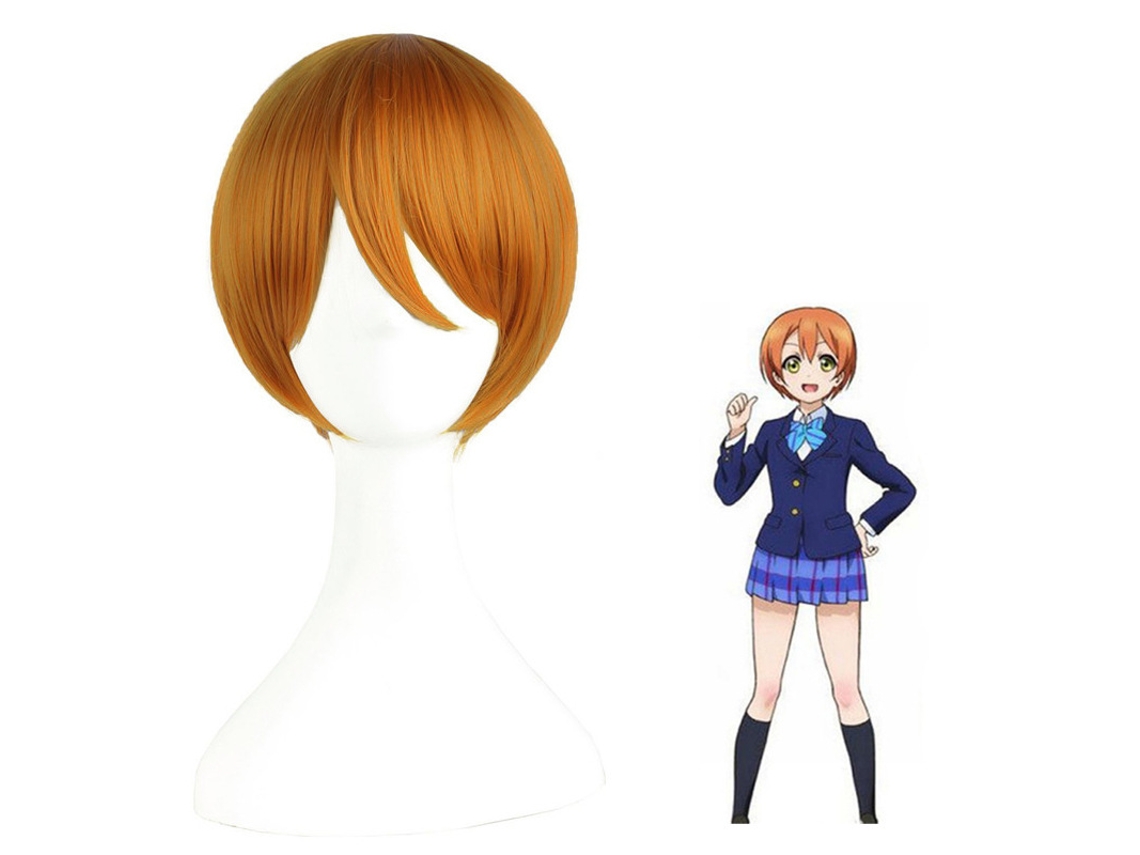 A Peruca De Cosplay Laranja Curta De Star Sky Rin, De “love Live!”, É Perfeita Para Festas