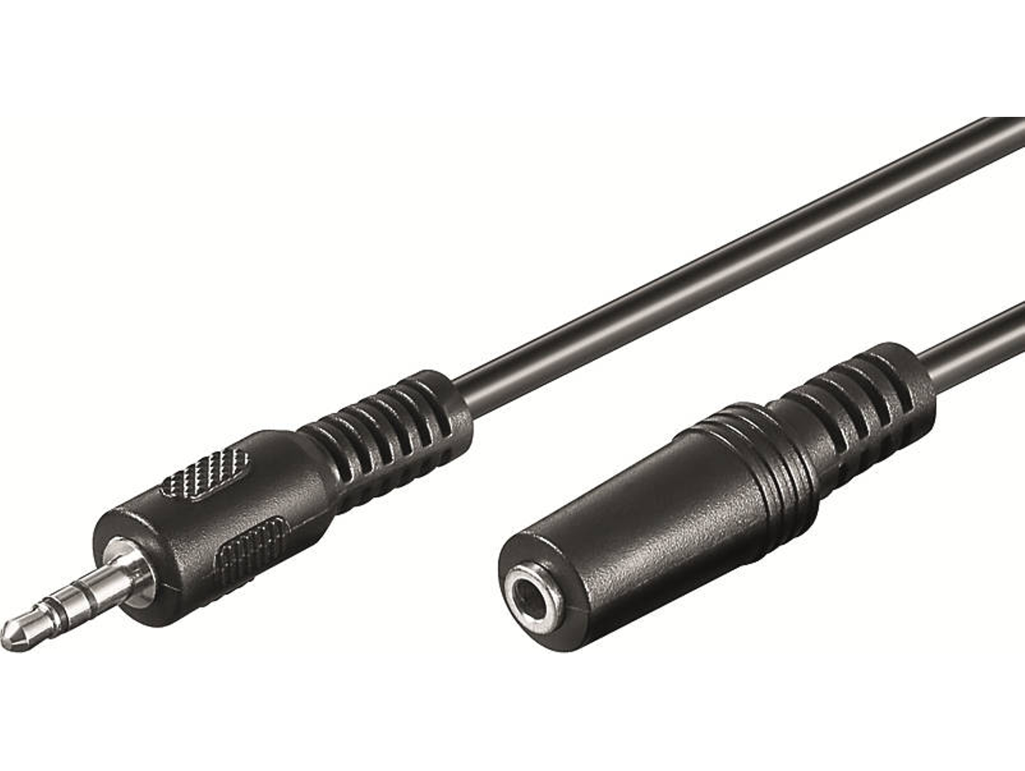 Cable Audio EWENT (Jack 3.5 mm - 3 m - Negro)