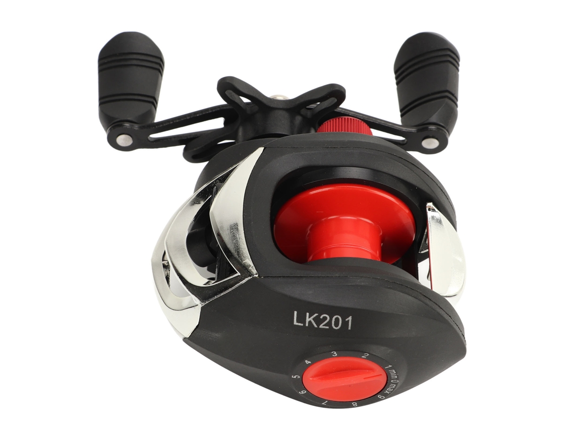 Carrete De Baitcasting Para Diestros Con Relación De Engranajes 7.2:1 Lk201
