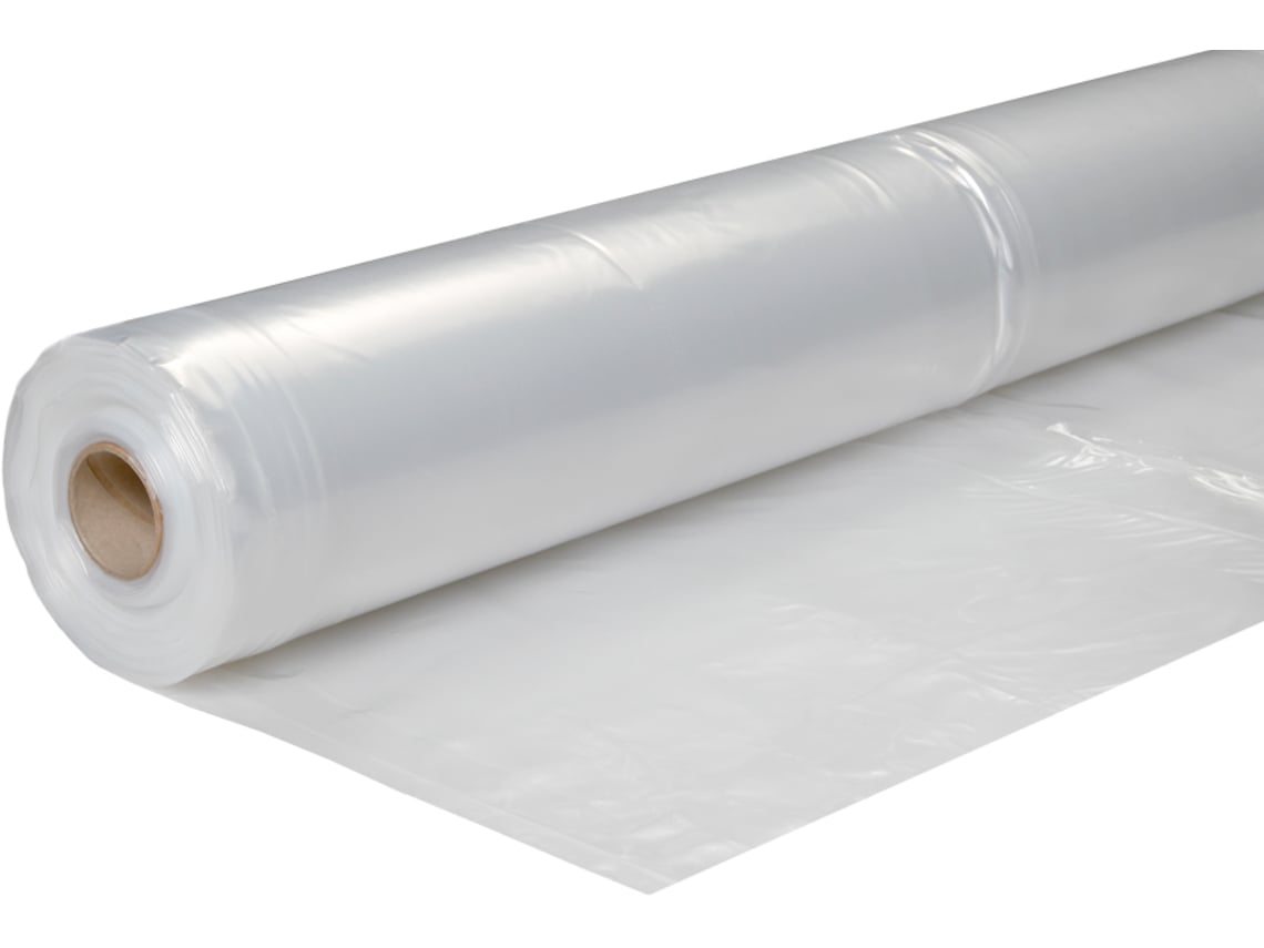 Película de Construcción T100 Transparente 400 Cm de Ancho Rollo 50 Metros WOVAR