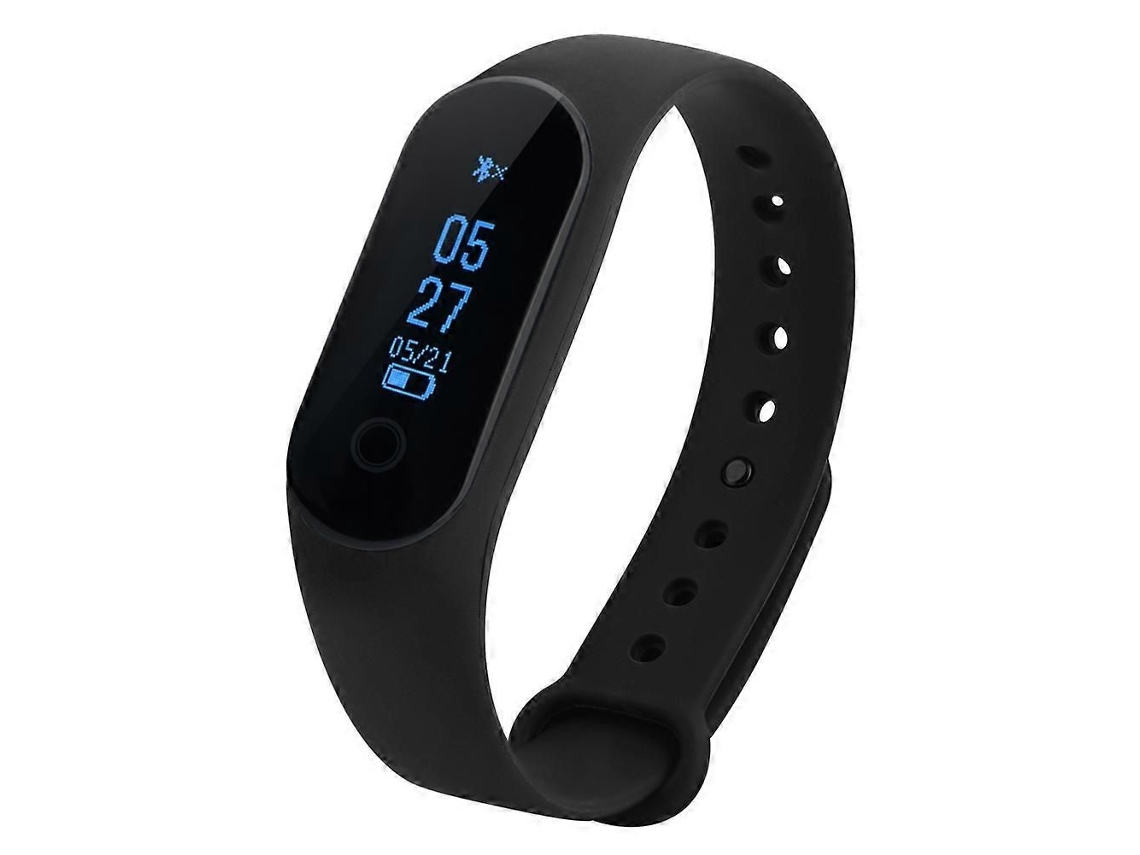 Relógio Com Monitor De Pressão Arterial, Frequência Cardíaca, Pedômetro E Monitoramento Do Sono, Pulseira Bluetooth Preta