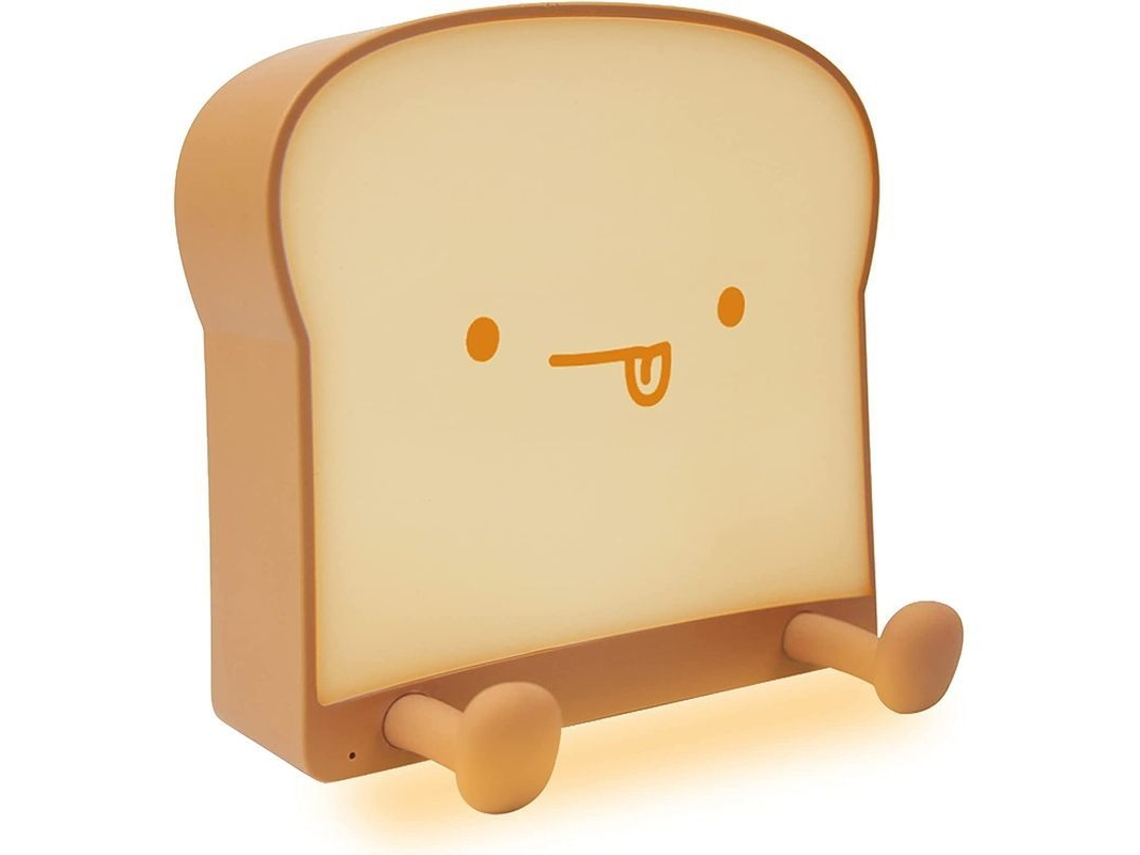 Bonita Lámpara De Noche Led Con Forma De Pan De Queso, Recargable Con Temporizador, Portátil Para El Dormitorio.