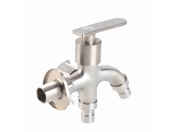 Grifo De Agua De Acero Inoxidable, Rosca G1/2, Dos Salidas, Para Jardín, Lavadora Y Cocina.