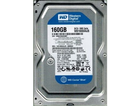 Disco Duro Hdd 3 5 Sata 160Gb Western Digital Wd1600Aajs Remodelado
