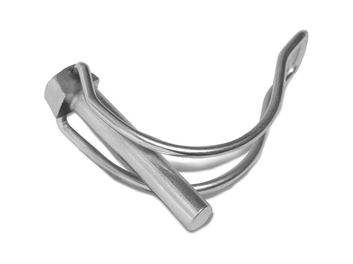 10 clavijas plegables, 8 mm x 45 mm, para tubos de 40 mm, reutilizables, de acero galvanizado. Marca: [Nombre de la marca]