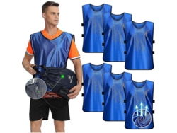 2026-6 Chalecos De Entrenamiento Deportivos Para Fútbol Baloncesto Hockey Adultos Niños Transpirables Resistentes