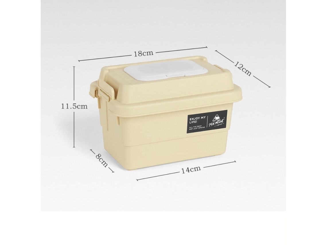 Estuche de almacenamiento beige