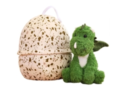 Peluche De Dinosaurio 2 En 1, Almohada Suave Con Forma De Huevo De Dragón, Regalo Para Niños.