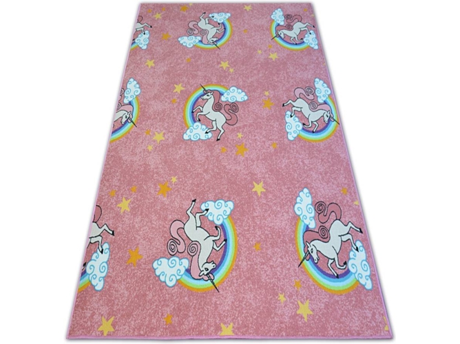 Alfombra DYWANY LUSZCZOW Unicorn (Rosa - 300 x 300 cm - Poliamida)