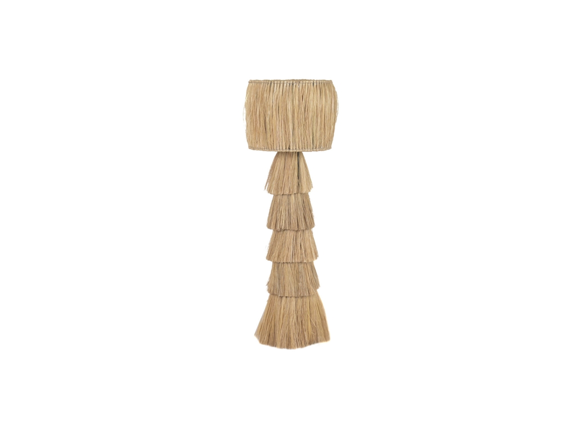 Lámpara de pie de fibra natural 40x40x132cm ALEXANDRA HOUSE LIVING