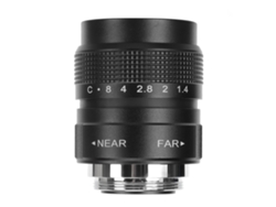 Lente Cctv Con Montura C, 25 Mm, F1.4, Con Óptica Avanzada Para Bares, Tiendas, Estacionamientos Y Almacenes - Negro