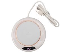 Calentador de café eléctrico con 3 ajustes de temperatura y temporizador, puerto USB.