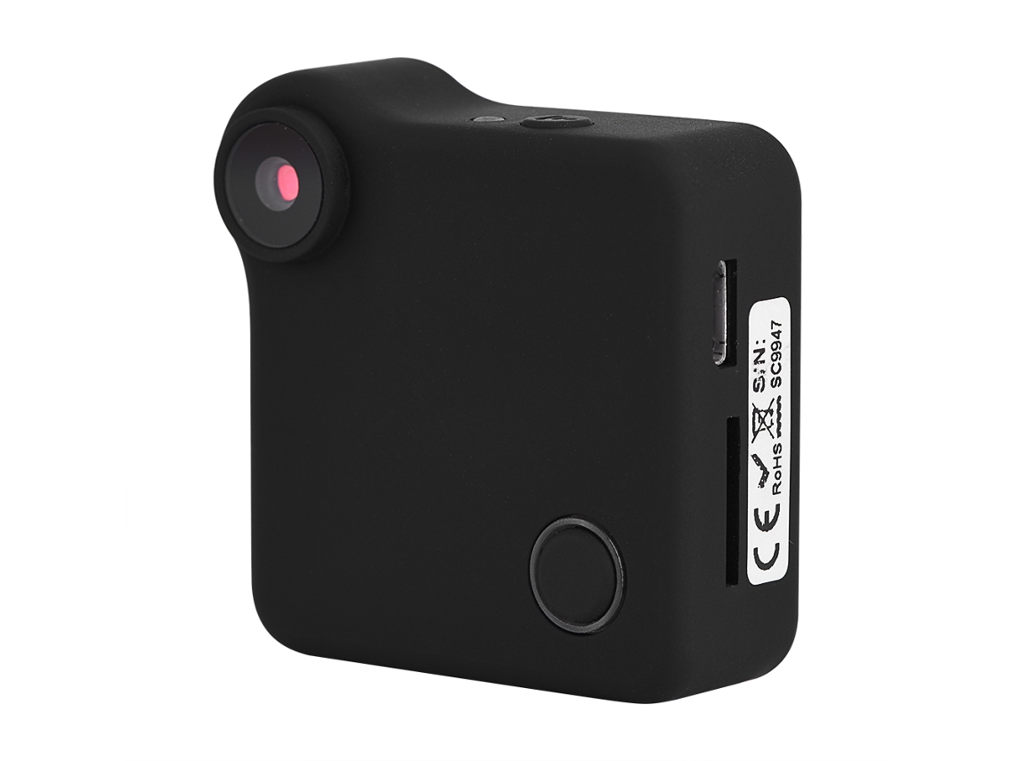 Cámara De Vigilancia Ip Inalámbrica Wifi Mini Hd 720p Cámara Web Clip En Negro