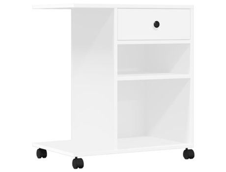 Soporte para impresora con ruedas blanco VIDAXL (60x40x68,5 cm)