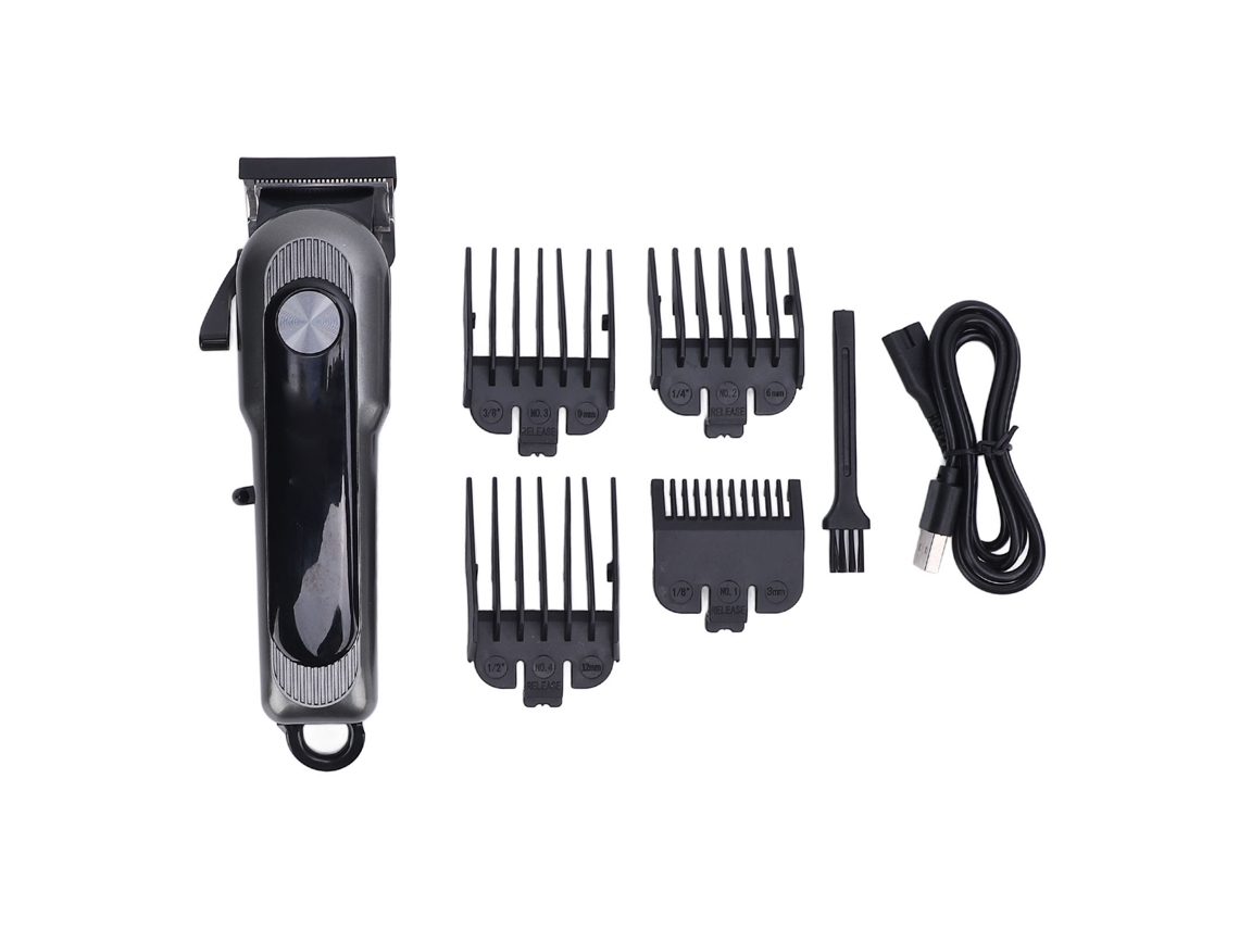 Maquinilla De Cortar Pelo Eléctrica Para Hombres Retro Profesional Bajo Ruido Recargable Usb Con 4 Peines Guía
