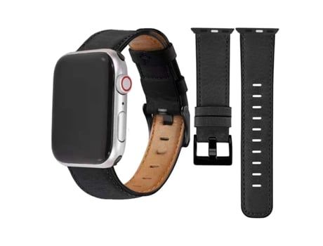 Correa Classic Vintage em Pele Ecológico Apple Watch Series 5 40Mm Negro